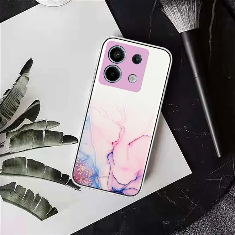 For Xiaomi Poco X6 5G / Redmi Note 13 Pro 5G Phone Case Embossing Marble Pattern TPU Back Cover