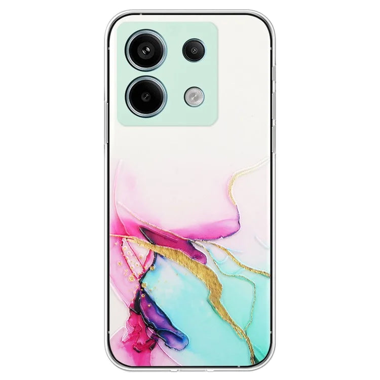 For Xiaomi Poco X6 5G / Redmi Note 13 Pro 5G Phone Case Embossing Marble Pattern TPU Back Cover