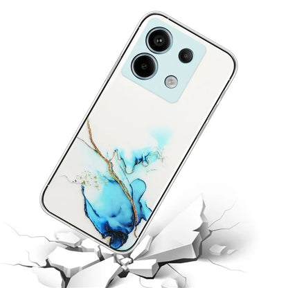 For Xiaomi Poco X6 5G / Redmi Note 13 Pro 5G Phone Case Embossing Marble Pattern TPU Back Cover