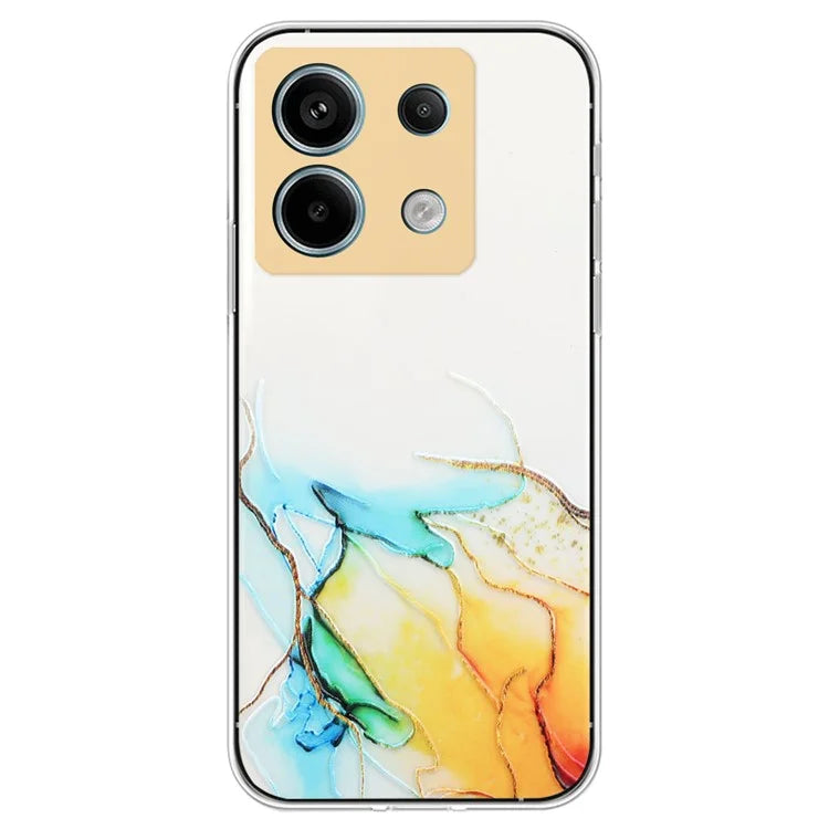 For Xiaomi Poco X6 5G / Redmi Note 13 Pro 5G Phone Case Embossing Marble Pattern TPU Back Cover