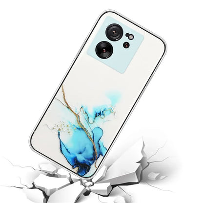 For Xiaomi 13T / 13T Pro / Redmi K60 Ultra Phone Back Case TPU Embossing Marble Pattern Cover