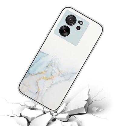 For Xiaomi 13T / 13T Pro / Redmi K60 Ultra Phone Back Case TPU Embossing Marble Pattern Cover