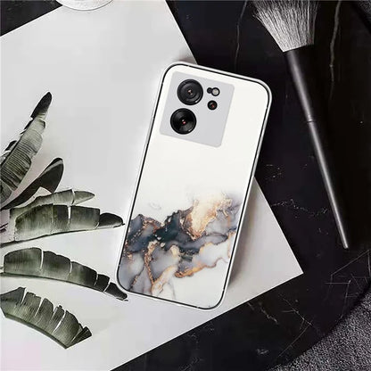 For Xiaomi 13T / 13T Pro / Redmi K60 Ultra Phone Back Case TPU Embossing Marble Pattern Cover