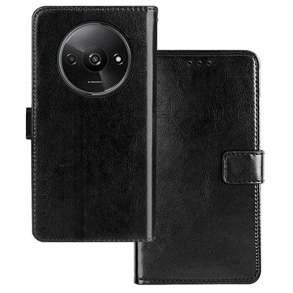 IDEWEI For Xiaomi Redmi A3 Case Crazy Horse Texture Leather Phone Cover with Card Slots Wallet