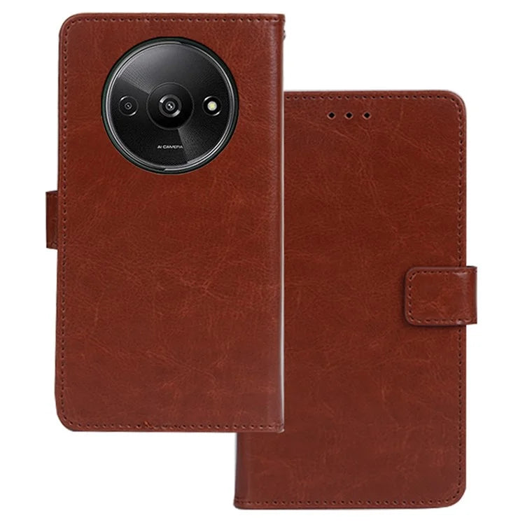 IDEWEI For Xiaomi Redmi A3 Case Crazy Horse Texture Leather Phone Cover with Card Slots Wallet