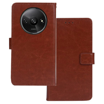 IDEWEI For Xiaomi Redmi A3 Case Crazy Horse Texture Leather Phone Cover with Card Slots Wallet