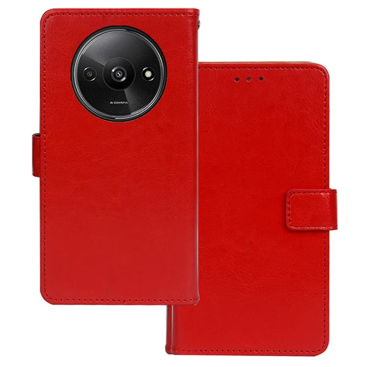 IDEWEI For Xiaomi Redmi A3 Case Crazy Horse Texture Leather Phone Cover with Card Slots Wallet