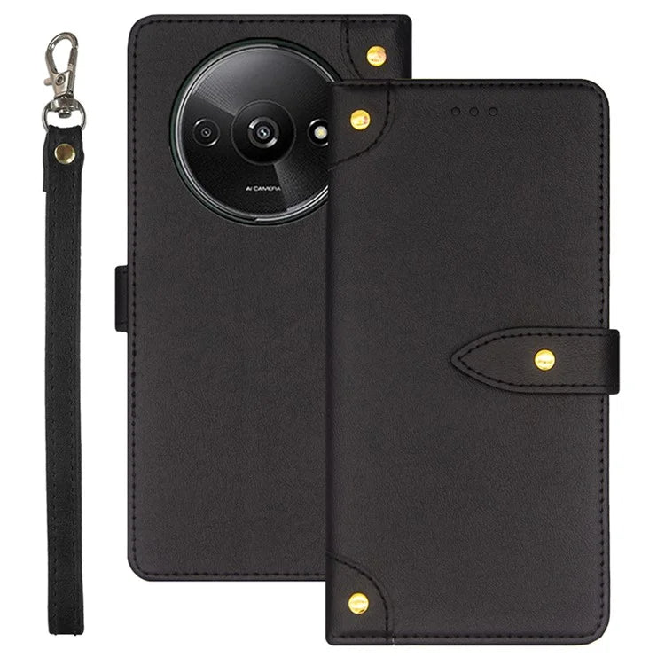 IDEWEI For Xiaomi Redmi A3 Case Card Holder Full Protection Leather Phone Cover
