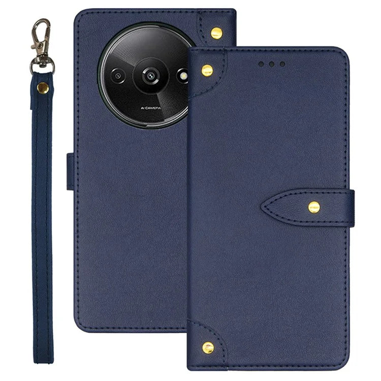IDEWEI For Xiaomi Redmi A3 Case Card Holder Full Protection Leather Phone Cover