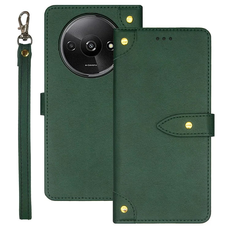 IDEWEI For Xiaomi Redmi A3 Case Card Holder Full Protection Leather Phone Cover