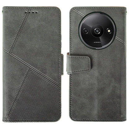 IDEWEI For Xiaomi Redmi A3 Case Calf Texture Wallet PU Leather Flip Phone Cover