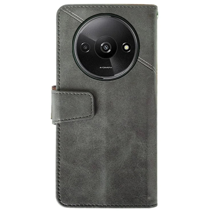IDEWEI For Xiaomi Redmi A3 Case Calf Texture Wallet PU Leather Flip Phone Cover