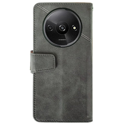 IDEWEI For Xiaomi Redmi A3 Case Calf Texture Wallet PU Leather Flip Phone Cover