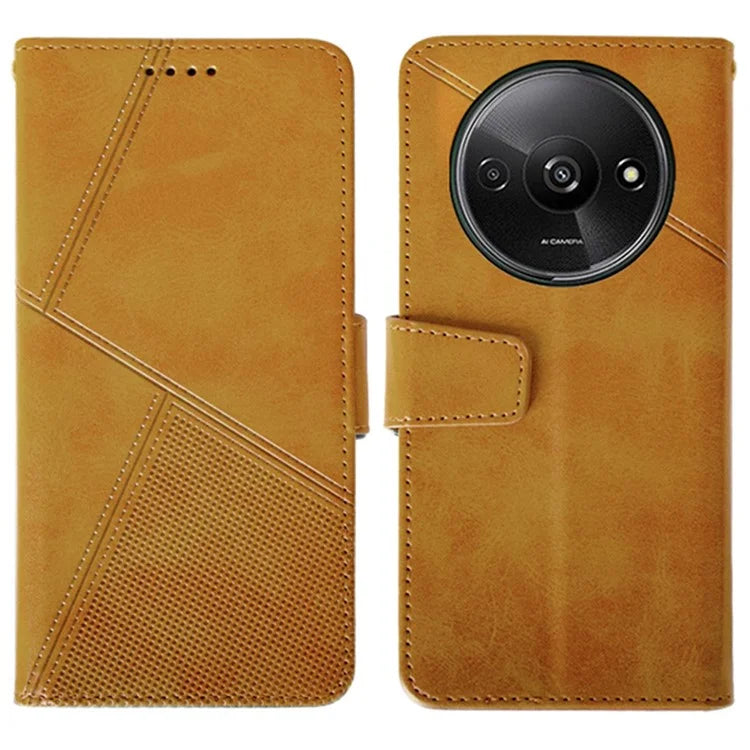 IDEWEI For Xiaomi Redmi A3 Case Calf Texture Wallet PU Leather Flip Phone Cover