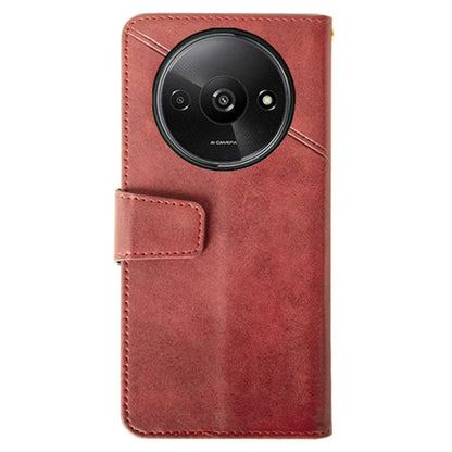 IDEWEI For Xiaomi Redmi A3 Case Calf Texture Wallet PU Leather Flip Phone Cover