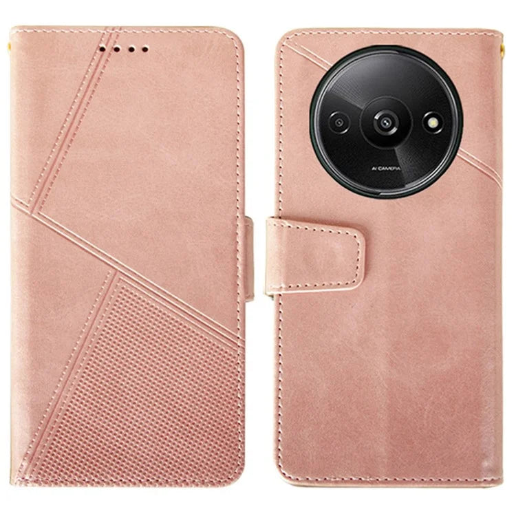 IDEWEI For Xiaomi Redmi A3 Case Calf Texture Wallet PU Leather Flip Phone Cover