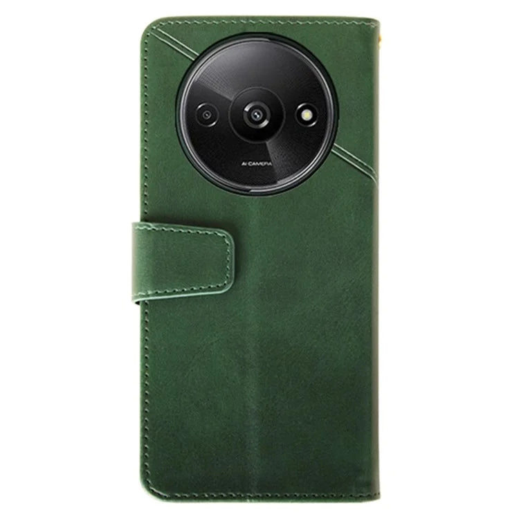 IDEWEI For Xiaomi Redmi A3 Case Calf Texture Wallet PU Leather Flip Phone Cover