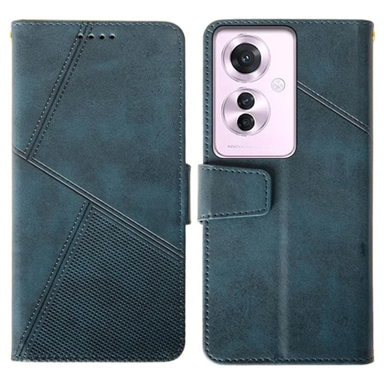 IDEWEI For Oppo Reno11 F 5G Leather Case Calf Texture Wallet Shockproof Cover