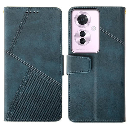 IDEWEI For Oppo Reno11 F 5G Leather Case Calf Texture Wallet Shockproof Cover