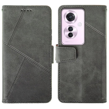 IDEWEI For Oppo Reno11 F 5G Leather Case Calf Texture Wallet Shockproof Cover