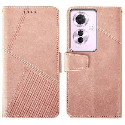 IDEWEI For Oppo Reno11 F 5G Leather Case Calf Texture Wallet Shockproof Cover