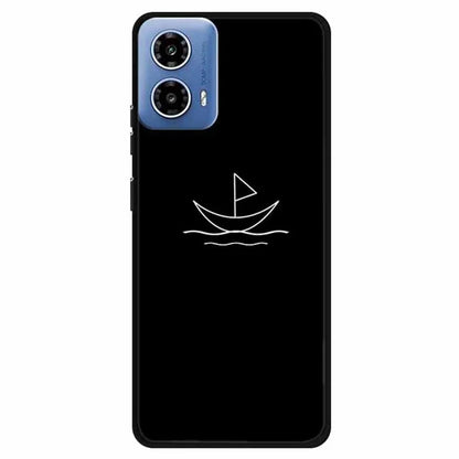 For Motorola Moto G34 5G Case TPU Linear Pattern Printing Back Phone Cover