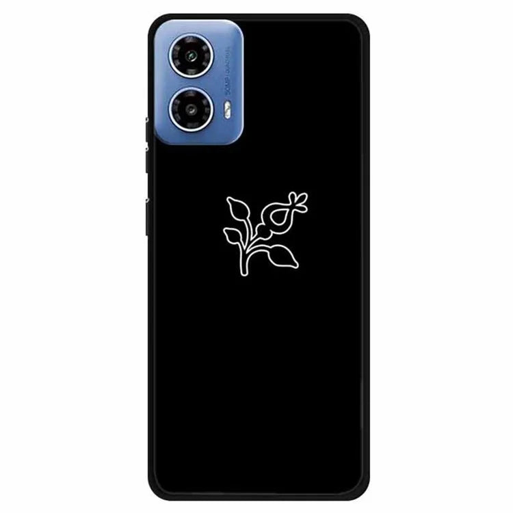 For Motorola Moto G34 5G Case TPU Linear Pattern Printing Back Phone Cover