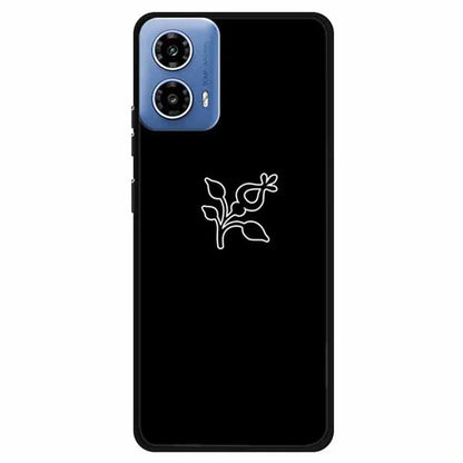 For Motorola Moto G34 5G Case TPU Linear Pattern Printing Back Phone Cover