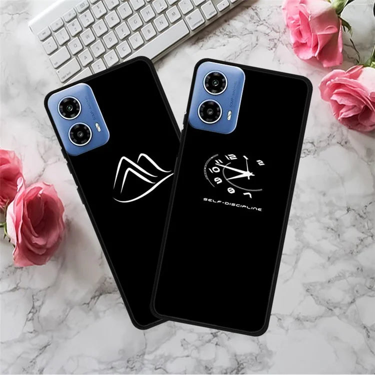 For Motorola Moto G34 5G Case TPU Linear Pattern Printing Back Phone Cover
