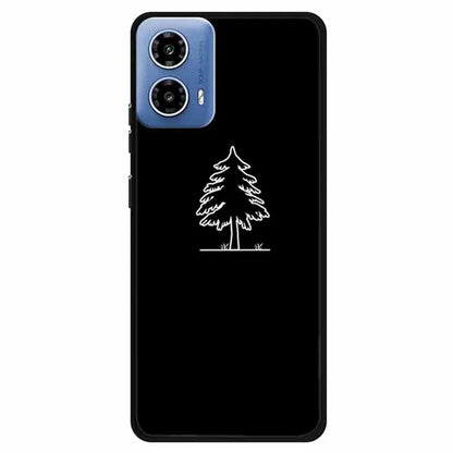 For Motorola Moto G34 5G Case TPU Linear Pattern Printing Back Phone Cover