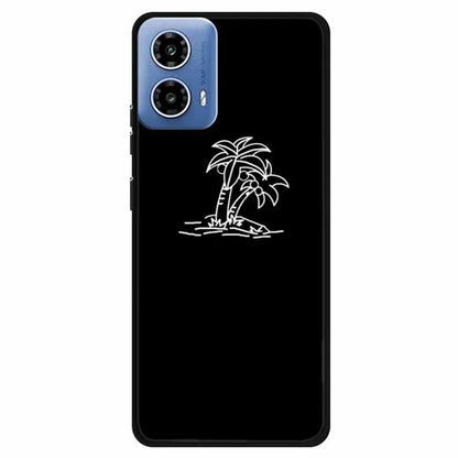 For Motorola Moto G34 5G Case TPU Linear Pattern Printing Back Phone Cover