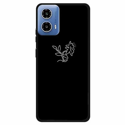 For Motorola Moto G34 5G Case TPU Linear Pattern Printing Back Phone Cover
