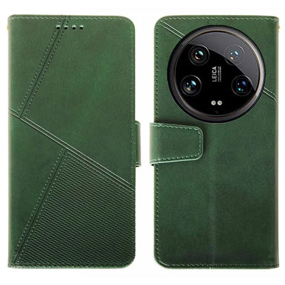 IDEWEI For Xiaomi 14 Ultra Leather Case Calf Texture Phone Wallet Cover