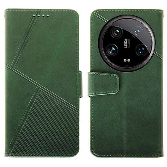 IDEWEI For Xiaomi 14 Ultra Leather Case Calf Texture Phone Wallet Cover