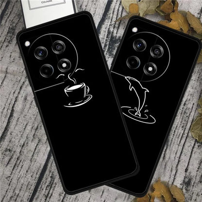 For OnePlus Ace 3 5G / 12R 5G Shockproof Case Linear Pattern Printing TPU Phone Cover