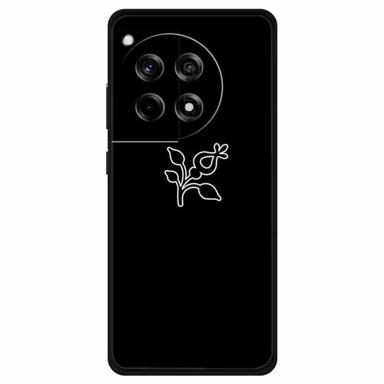 For OnePlus Ace 3 5G / 12R 5G Shockproof Case Linear Pattern Printing TPU Phone Cover