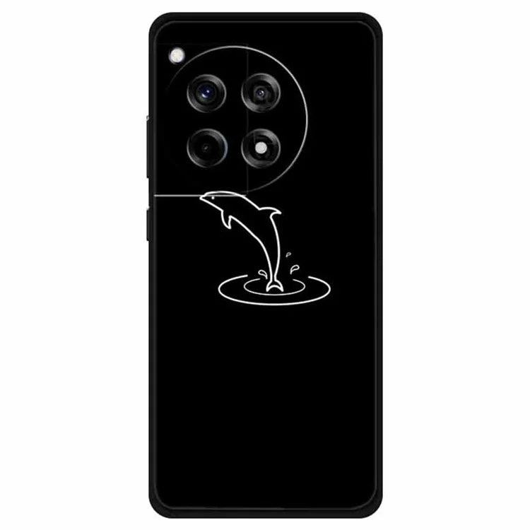 For OnePlus Ace 3 5G / 12R 5G Shockproof Case Linear Pattern Printing TPU Phone Cover