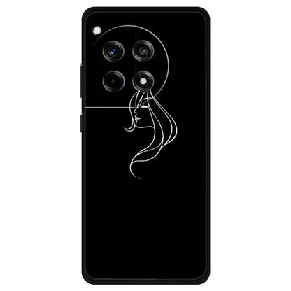 For OnePlus Ace 3 5G / 12R 5G Shockproof Case Linear Pattern Printing TPU Phone Cover