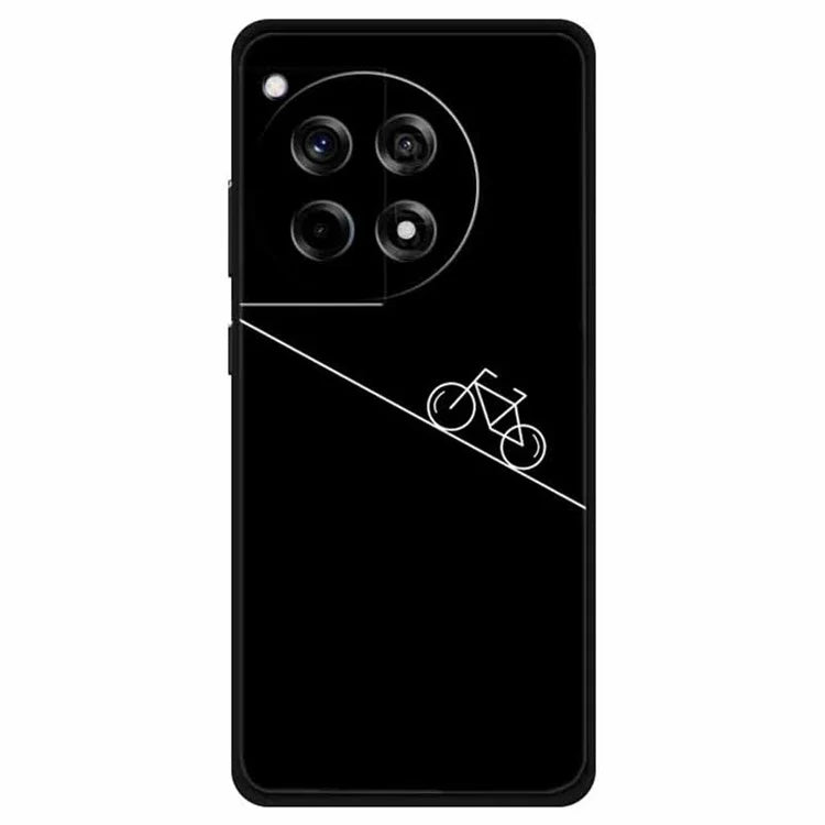 For OnePlus Ace 3 5G / 12R 5G Shockproof Case Linear Pattern Printing TPU Phone Cover