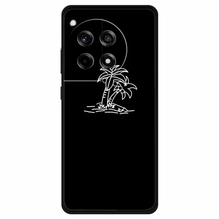 For OnePlus Ace 3 5G / 12R 5G Shockproof Case Linear Pattern Printing TPU Phone Cover