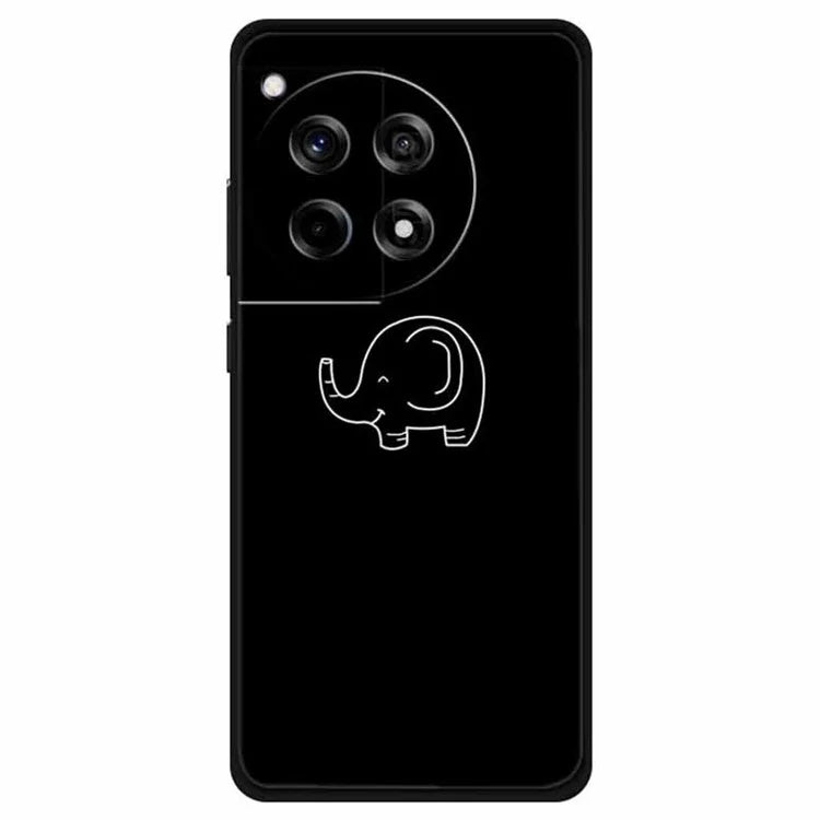 For OnePlus Ace 3 5G / 12R 5G Shockproof Case Linear Pattern Printing TPU Phone Cover
