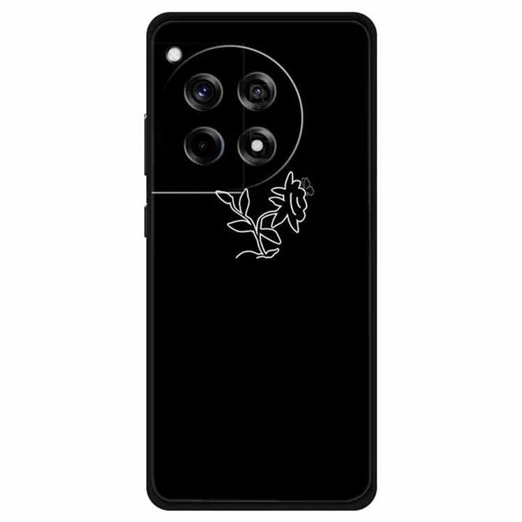 For OnePlus Ace 3 5G / 12R 5G Shockproof Case Linear Pattern Printing TPU Phone Cover