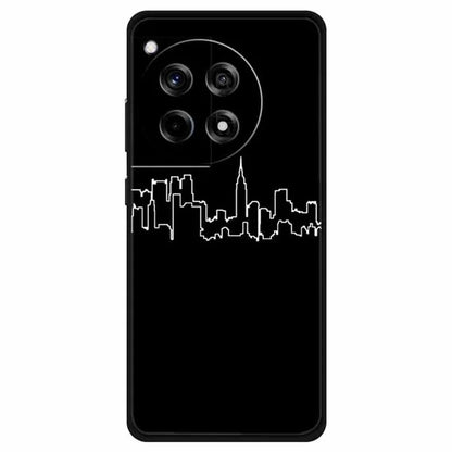 For OnePlus Ace 3 5G / 12R 5G Shockproof Case Linear Pattern Printing TPU Phone Cover