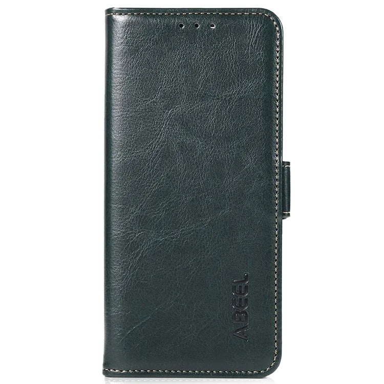 ABEEL For Motorola Moto G04 4G / G24 4G Magnetic Case Crazy Horse Texture Wallet Phone Cover