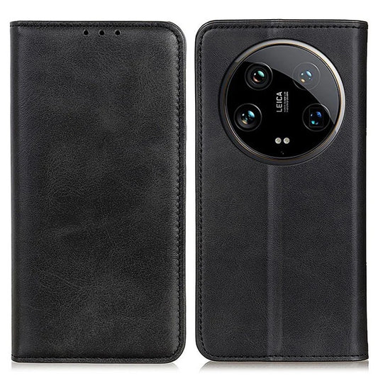 For Xiaomi 14 Ultra Magnetic Case Split Leather+TPU Flip Stand Phone Cover