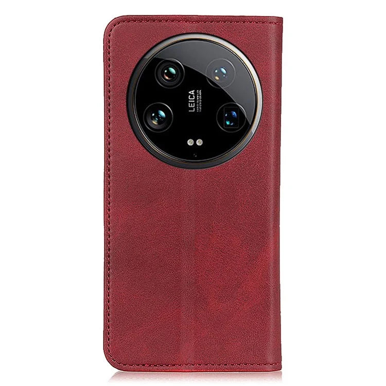 For Xiaomi 14 Ultra Magnetic Case Split Leather+TPU Flip Stand Phone Cover