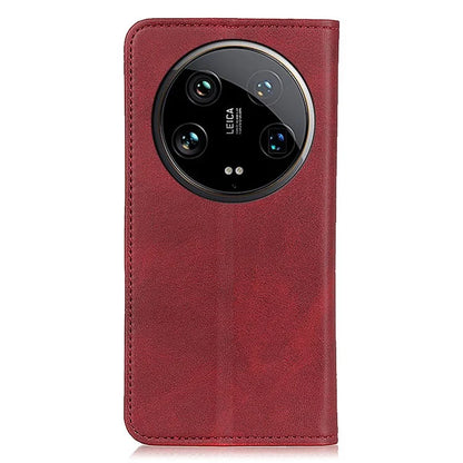 For Xiaomi 14 Ultra Magnetic Case Split Leather+TPU Flip Stand Phone Cover