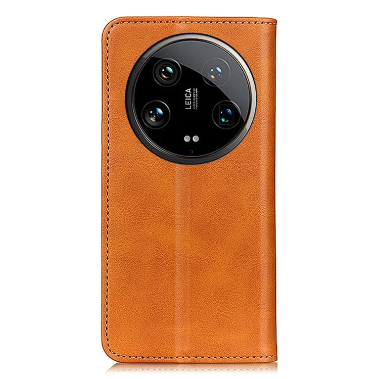 For Xiaomi 14 Ultra Magnetic Case Split Leather+TPU Flip Stand Phone Cover