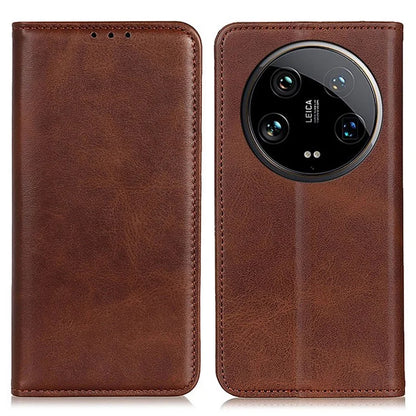 For Xiaomi 14 Ultra Magnetic Case Split Leather+TPU Flip Stand Phone Cover