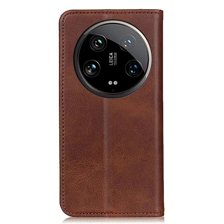 For Xiaomi 14 Ultra Magnetic Case Split Leather+TPU Flip Stand Phone Cover